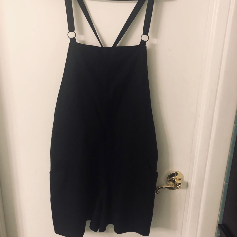 Torrid large black Linen Overalls